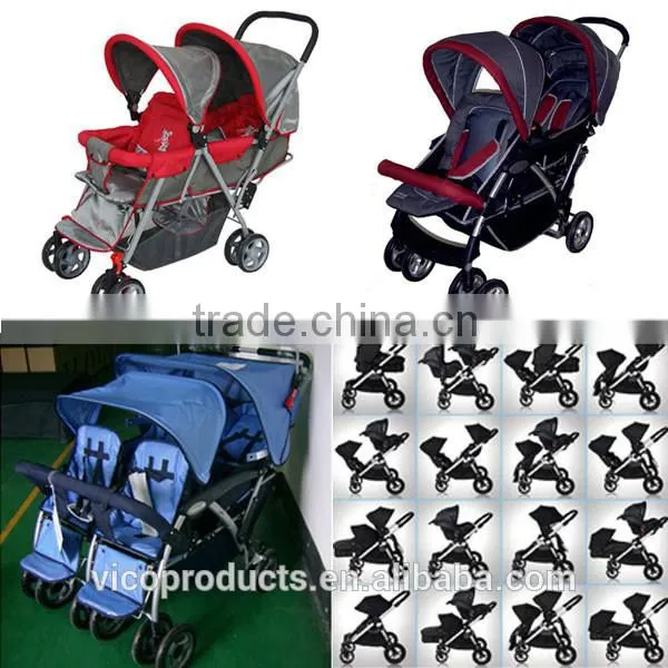 New design Good quality Wonderful twin baby stroller ,baby stroller for twin