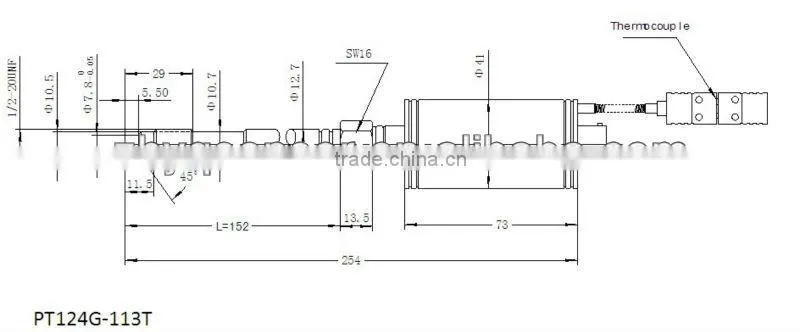Anti-pollution mV/V temperature China melt pressure transmitter