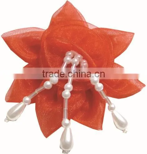 Organza flowers for crafts cheap wholesale artificial flowers