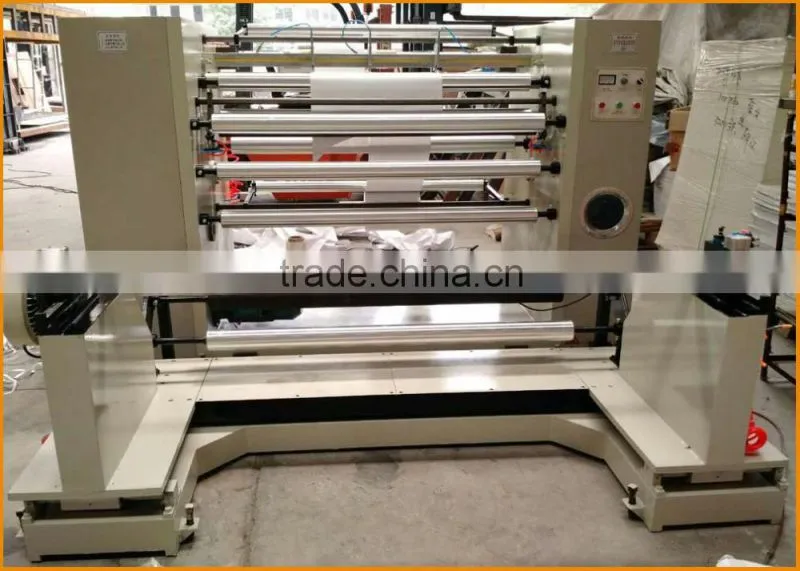 YDF-FQ Vertical type Automatic plastic PVC PET BOPP film Paper Roll slitting and rewinding machine with flat knife