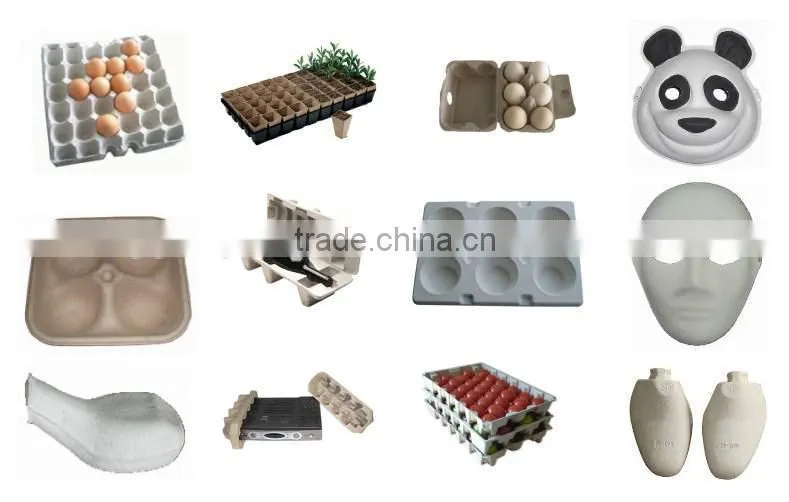 fiber molding made in China paper making machine egg tray carton 2700 pcs/hour