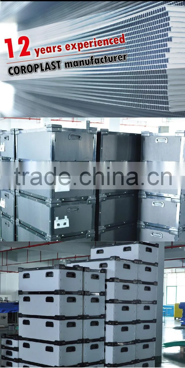 2-10mm Fluted Plastic corrugated Sheet box