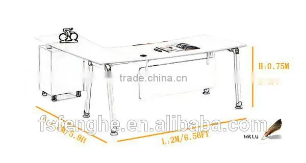 damro office furniture modern office desk drawer lock