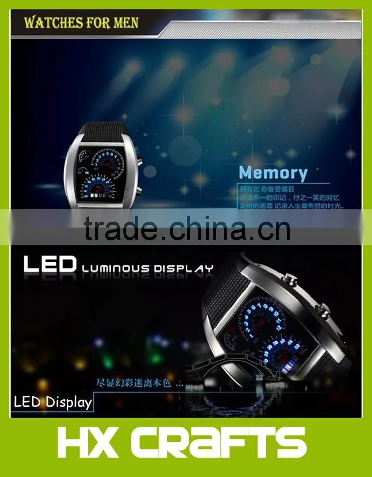 Luxury Brand Sports Quartz Watches LED Digital Silicone Watch Men's Race Speed Car Meter Dial Military watch