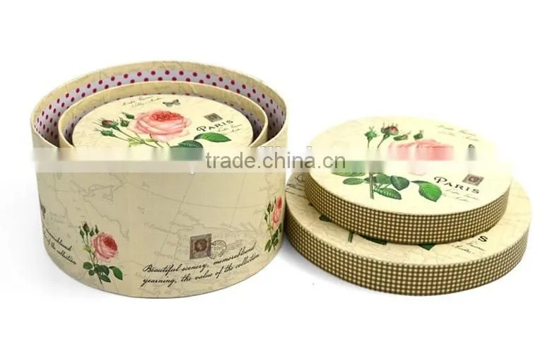 New type round paper gift packaging box with good quality
