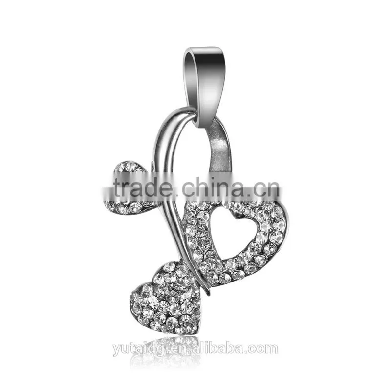 Jingli Jewelry China Factory Zircon Stones 925 Sterling Silver Couple Wedding Ring Set (YJ-0441)