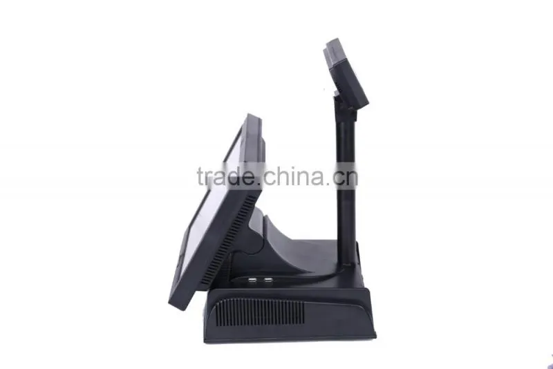 single-screen full-flat all-in-one Touch POS machine, 15'' hot sale touch pos machine, POS manufacturer