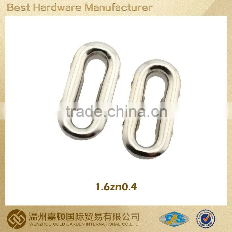 2014hot sale 16mm*4mm metal Oval Eyelet for garment