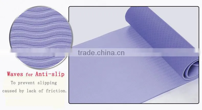 non-toxic yoga mat slip-prooving enhance version TPE yoga mat