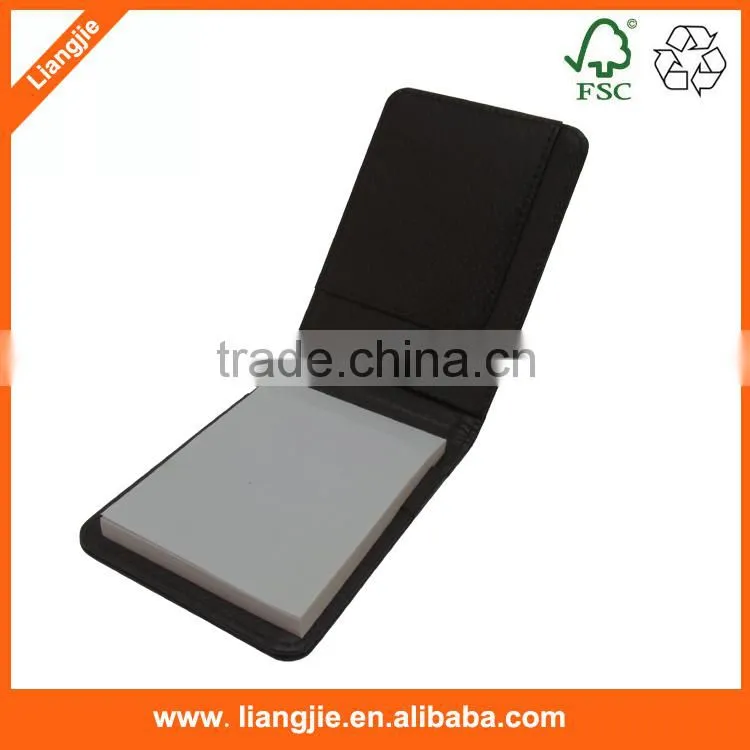 Zigzag sticky notepads custom logo printed in advertised paper case/box