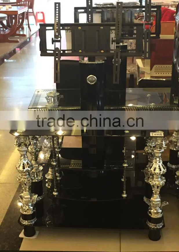 High quality MDF tempered glass tv stand