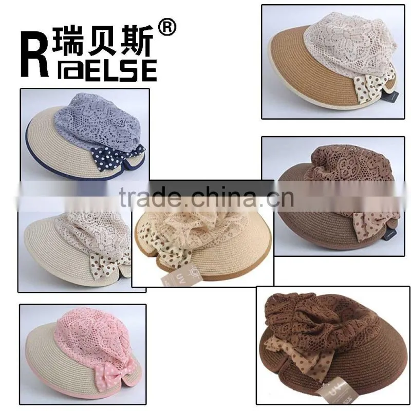 beautiful beach hat for promotion ladies hats paper straw hat
