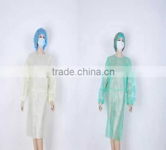 one size disposable nonwoven hospital gown