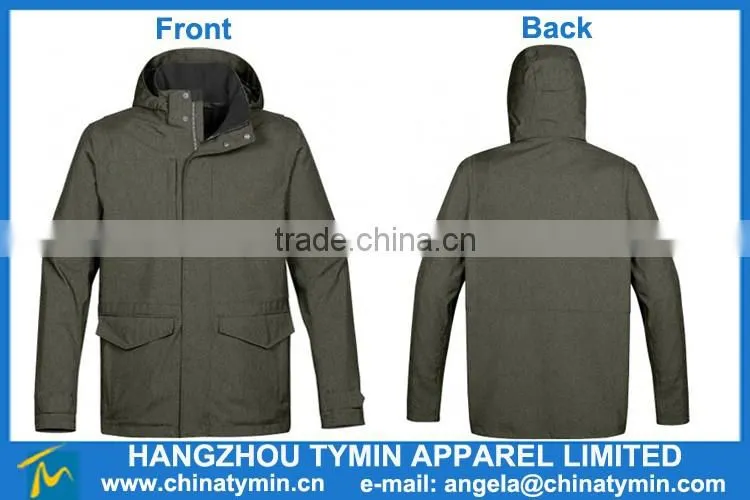 men polyester oxford winter jacket