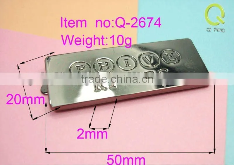 handbag hanger stand table bag decoration metal logo q-2674