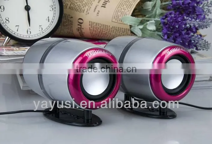 Unique cylinder body mobile speaker for computer