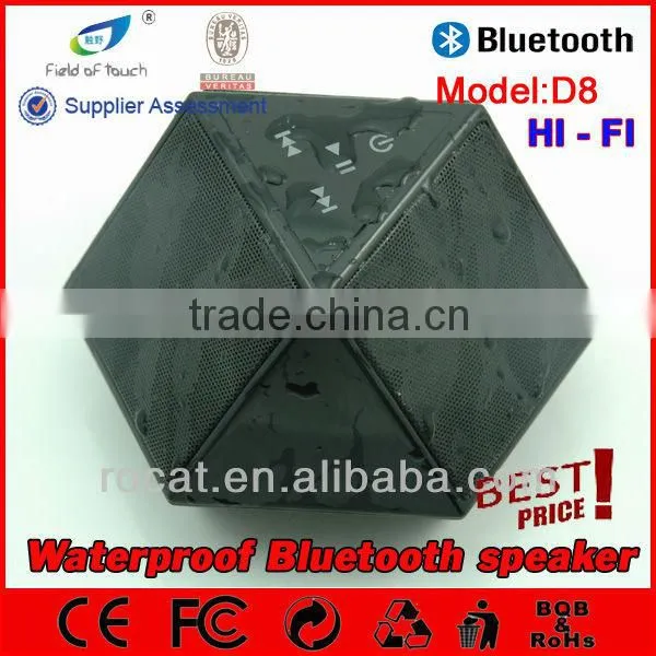 My Speaker D8 black diamond waterproof hifi speaker, NFC Speaker,stereo sound speaker