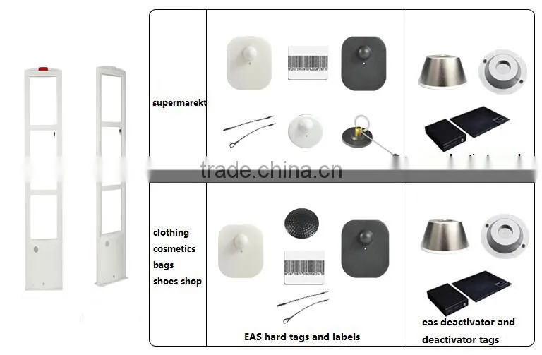 eas factory wholesale fashionable retail eas rf security system for garment store