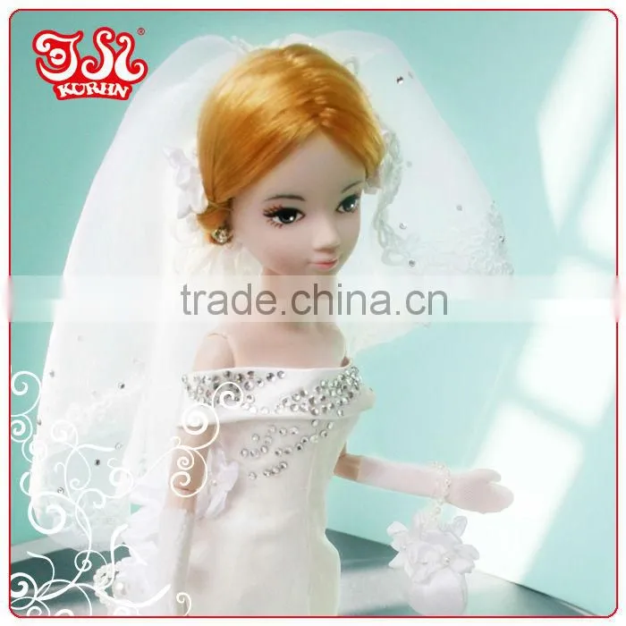 Best seller 11'' fashion bride doll vinyl doll toy