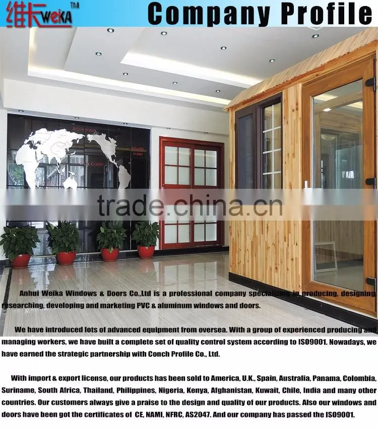 Aluminum profile garden toilet fixed shaped round glass window