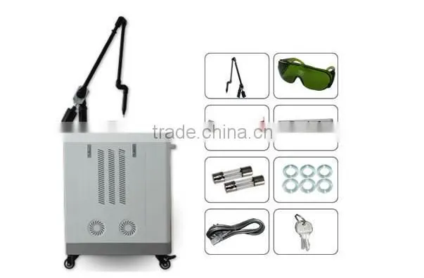 ce approved medical 1064/532nm photoelectric q switch nd yag tattoo removal laser for sale
