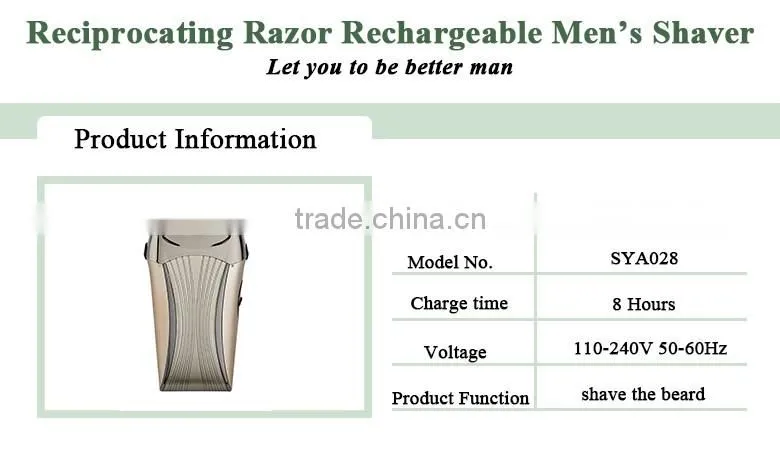 Micro Force Rechargeable Men Shaver Waterproof Mini Wet & Dry Shaver for Men led light