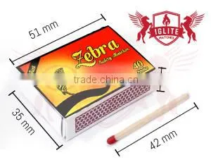 Wooden Safety Match Boxes with Popular Splints