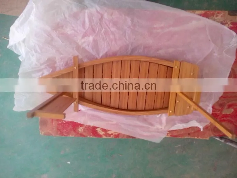 decoration sailling model wooden sushi boat