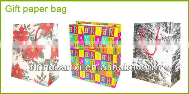 2014 best seller wholesale paper wine bag with excellent quality from China