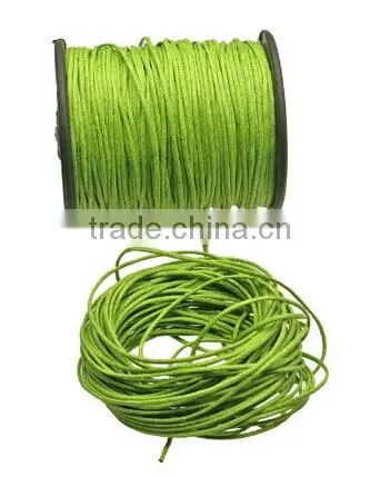 Red braided waxed cotton cord