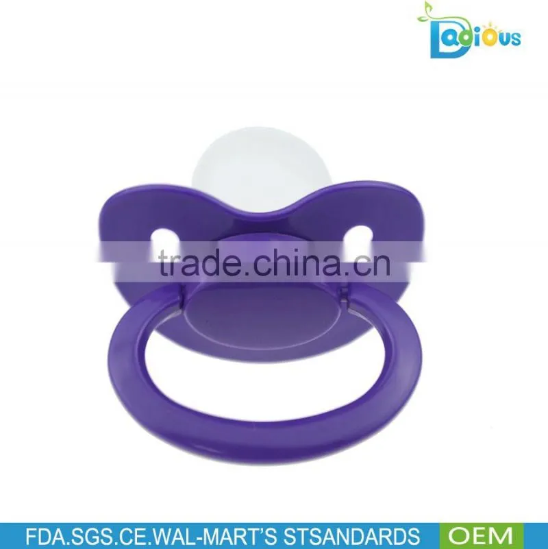 Hot sale Glittery color and regular color Dummy Pacifier for Adult Baby