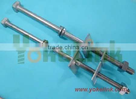 316 stainless steel square head machine bolt with nut