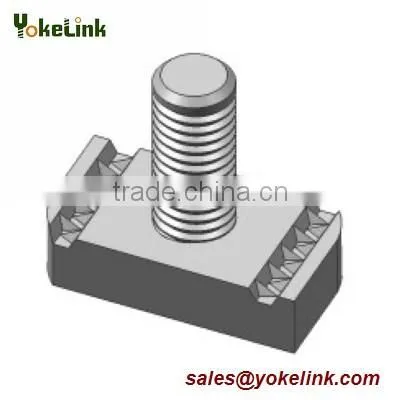High Quality Galvanized Spring Nut with stud For solar Fastener M6,M8,M10,M12