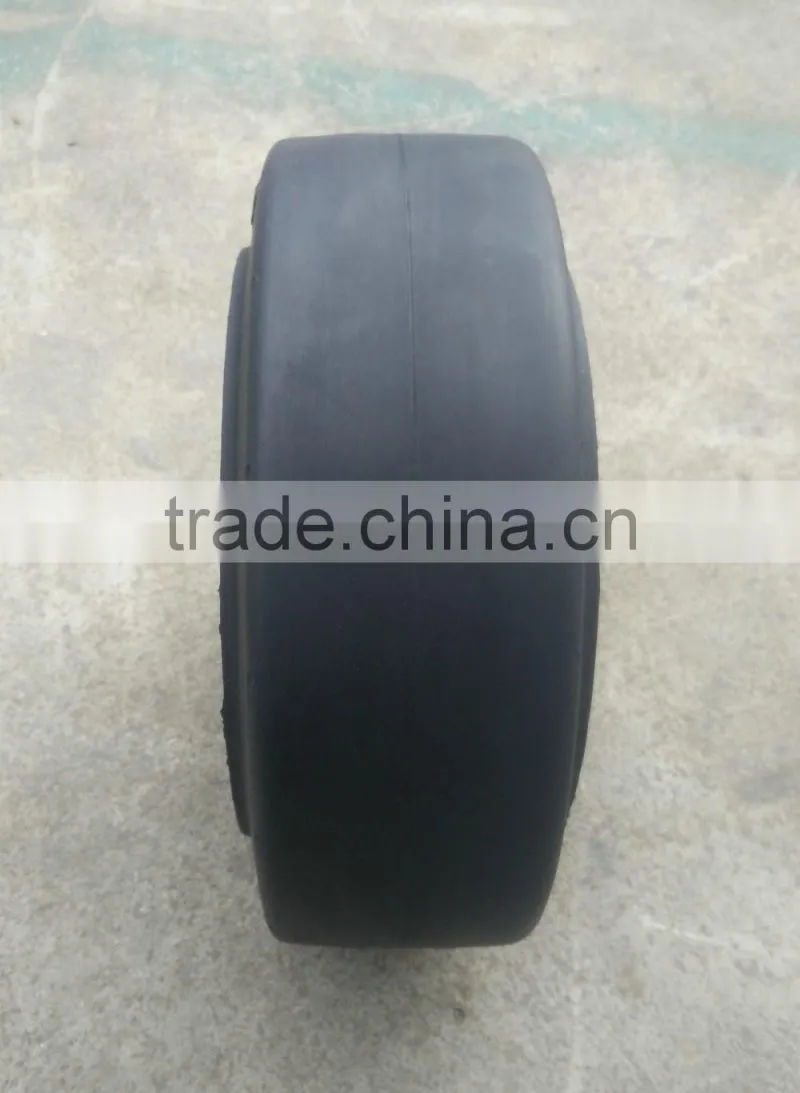 Press-on solid rubber tire for foklift high quality smooth tread tire 12 x 4 1/2 x 8 inch