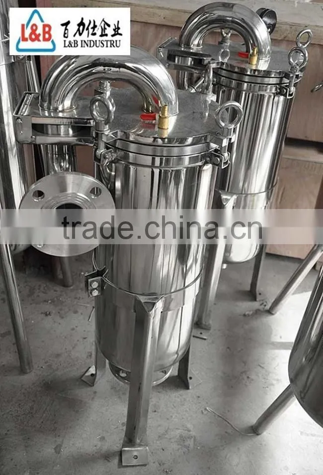 stainless steel cartridge filter housing
