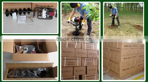 gasoline engine power earth driller ED-43 for plant tree
