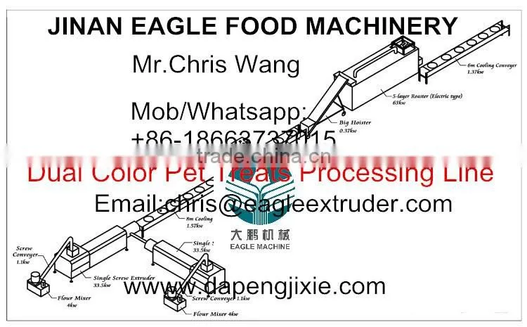 2016 hot sell dog chewing snacks food machinery from Eagle manufacturer