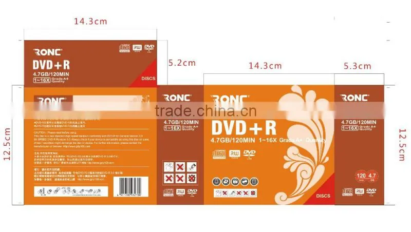 16X 4.7GB DVD-R with Jewel Case(10 Pack) for supper market Dispaly