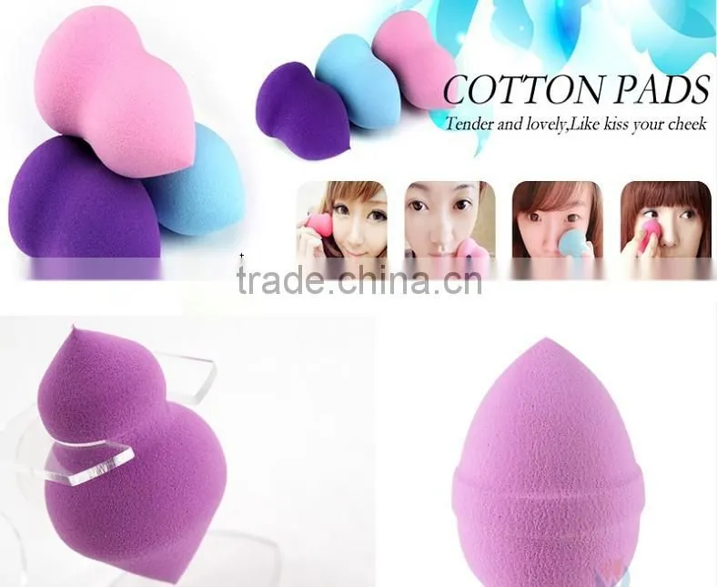 2015 Various shapes Natural Face Cleaning Sponge Puff