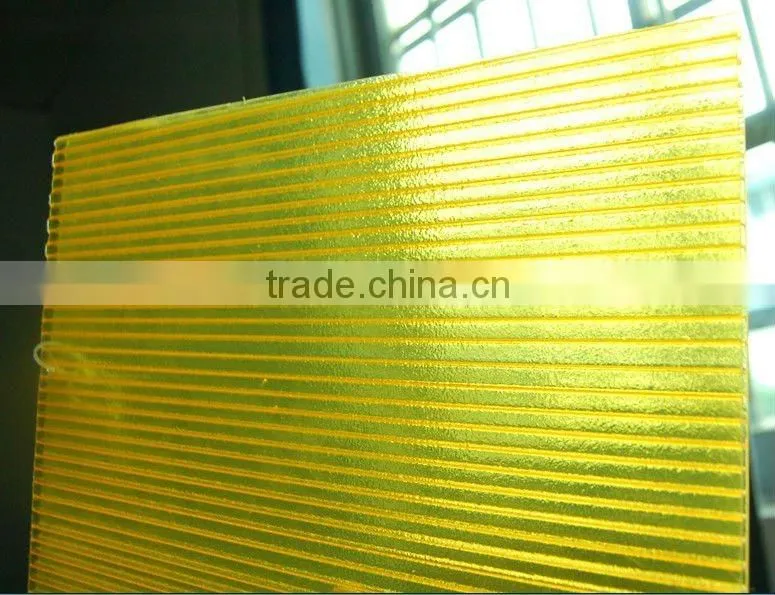 yellow polycarbonate sheet hollow sheet