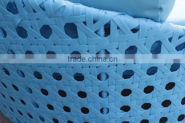 Outdoor Plastic Rattan Round Beach Sun Bed
