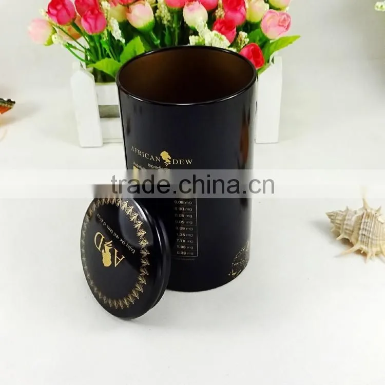 Hot sale round shape coffee packaging tin can