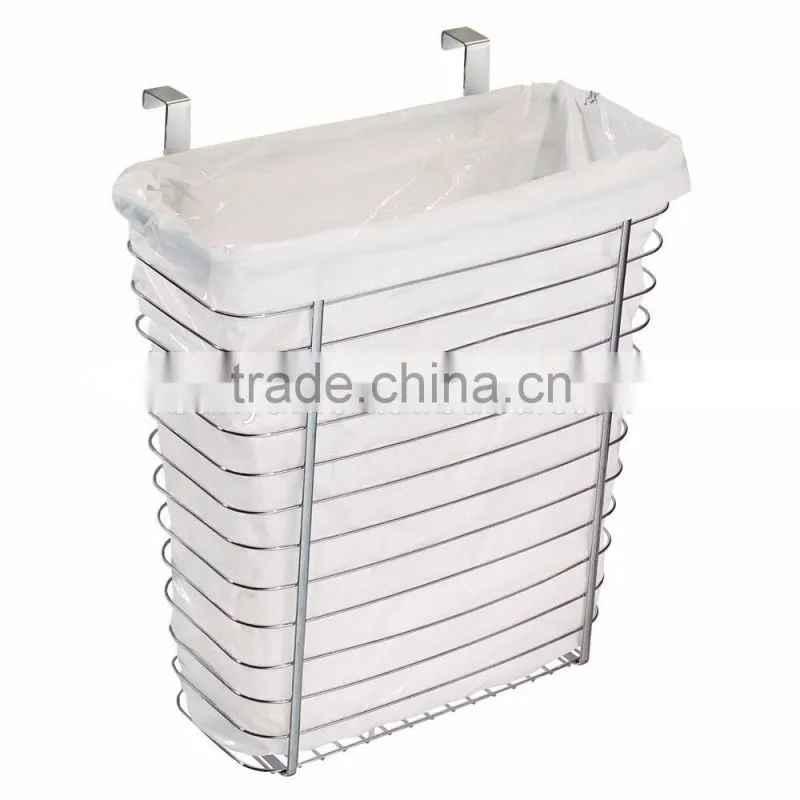 China Rectangle Metal Wire Hanging Towel Basket Over the Cabinet basket