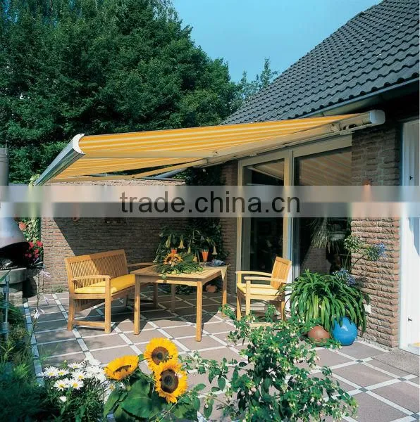 2014 the best quality retractable full-cassette Folding Canvas Awnings