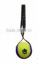 Lovely Cotton Rope Pet Dog Puppy Cat Chews Toy Ring Fetch Play Toys With Ball
