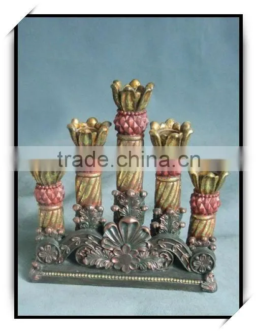 High clear home decoration resion acrylic candle holder