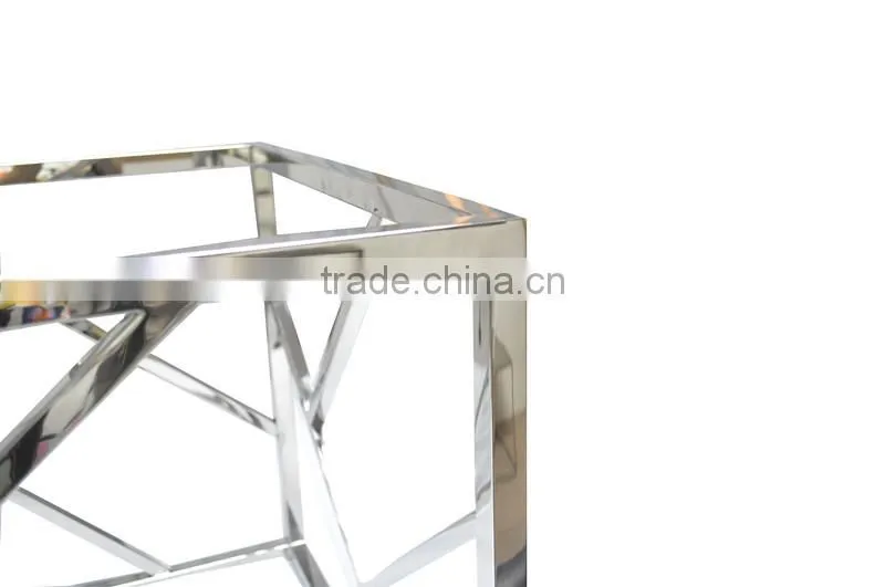 Custom-made simple design metal frame coffee table