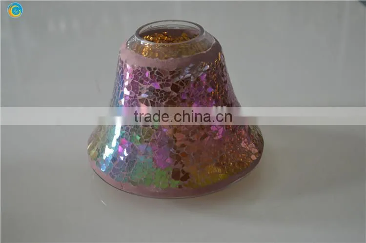 small glass oil lamp for candle mosaic table lamp
