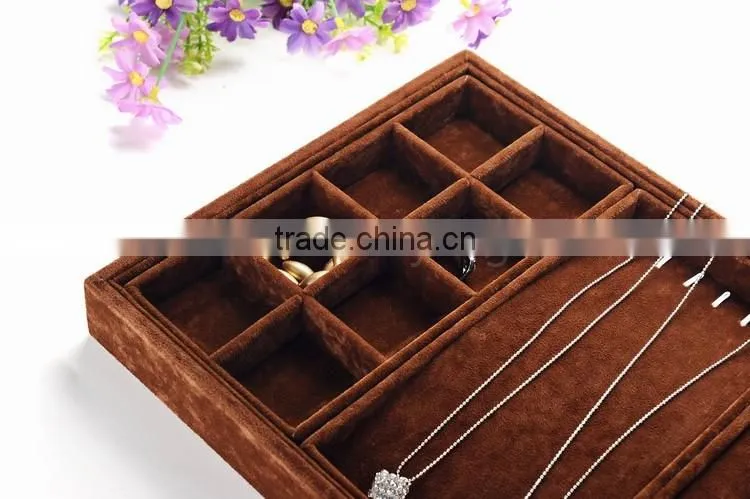 2016 customized rectangular countertop mixed jewelry display stand