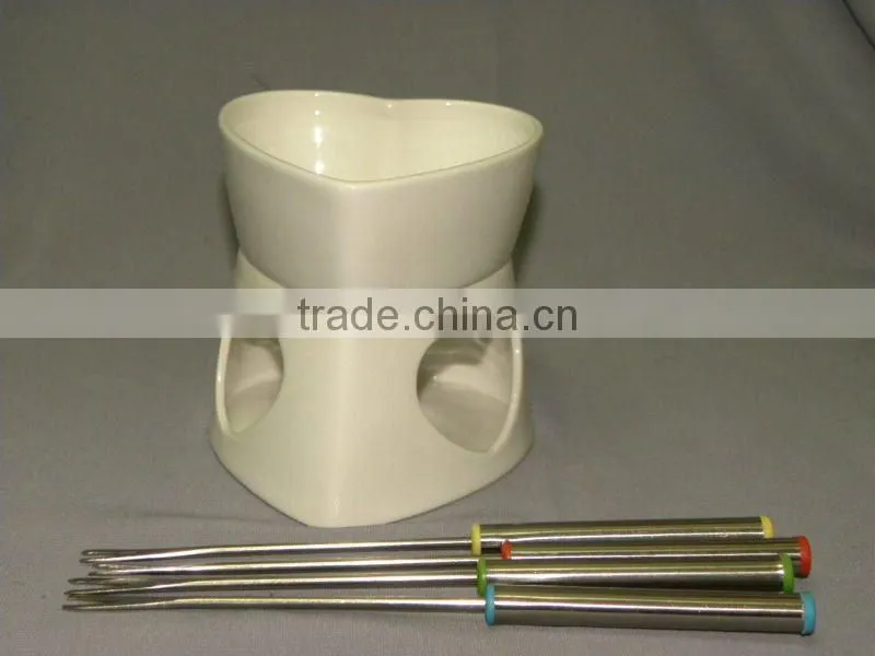 ceramic fondue,fondue casserole, fondue pot, porcelain pot,ceramic pot